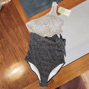 Buffbunny Venetian One Piece in Black and White Bossy Print NWT - NEVER WORN